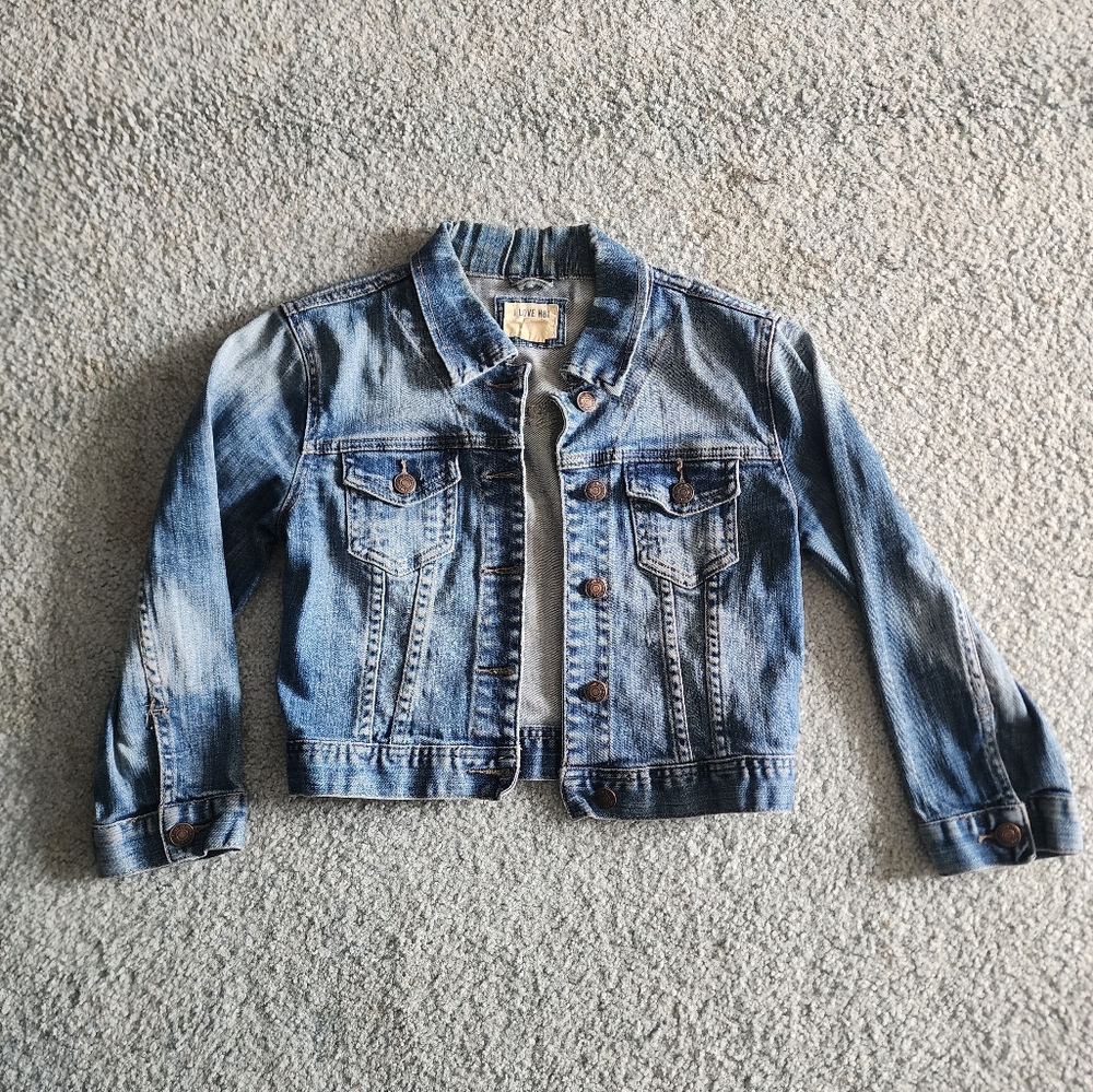 Like New Forever 21 Jean Crop Jacket Size Small